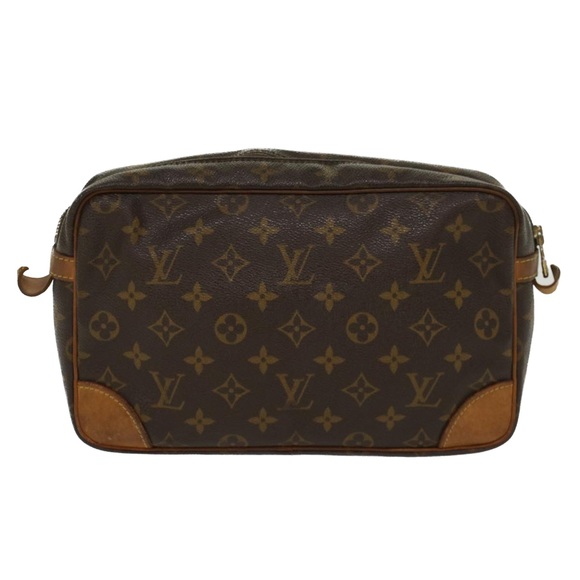LOUIS VUITTON Monogram Compiegne 28 Clutch Bag M51845 LV Auth fm2507 - Picture 2 of 16